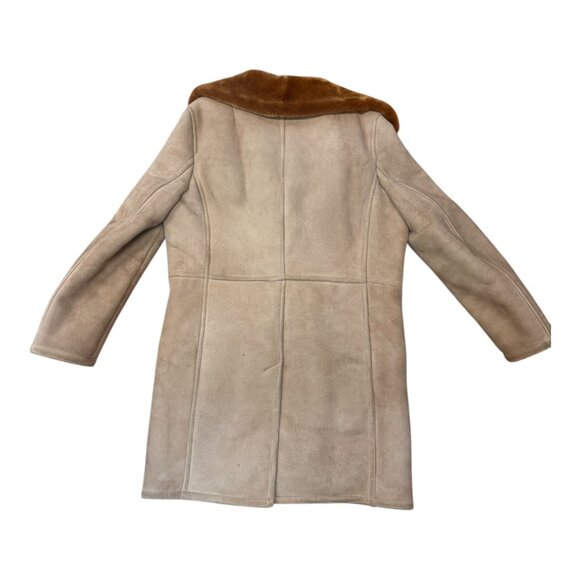 Vintage Men's Beige Sheepskin Coat - Picture 5 of 5